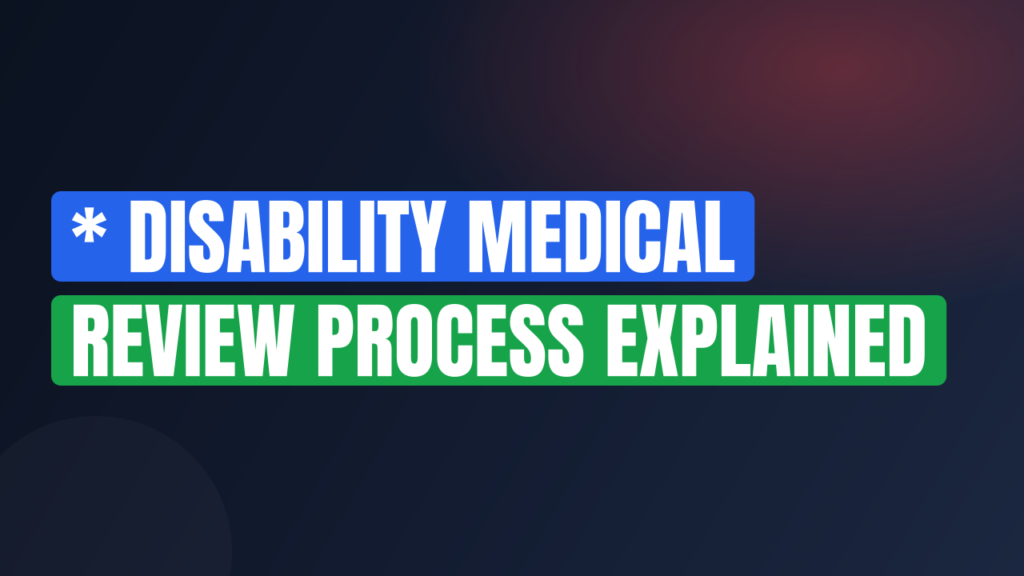 * Disability Medical Review Process Explained
